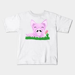 Cute piggy Kids T-Shirt